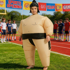 Threadsorcery sumo costume hat and pump included, ready for fast dress-up.