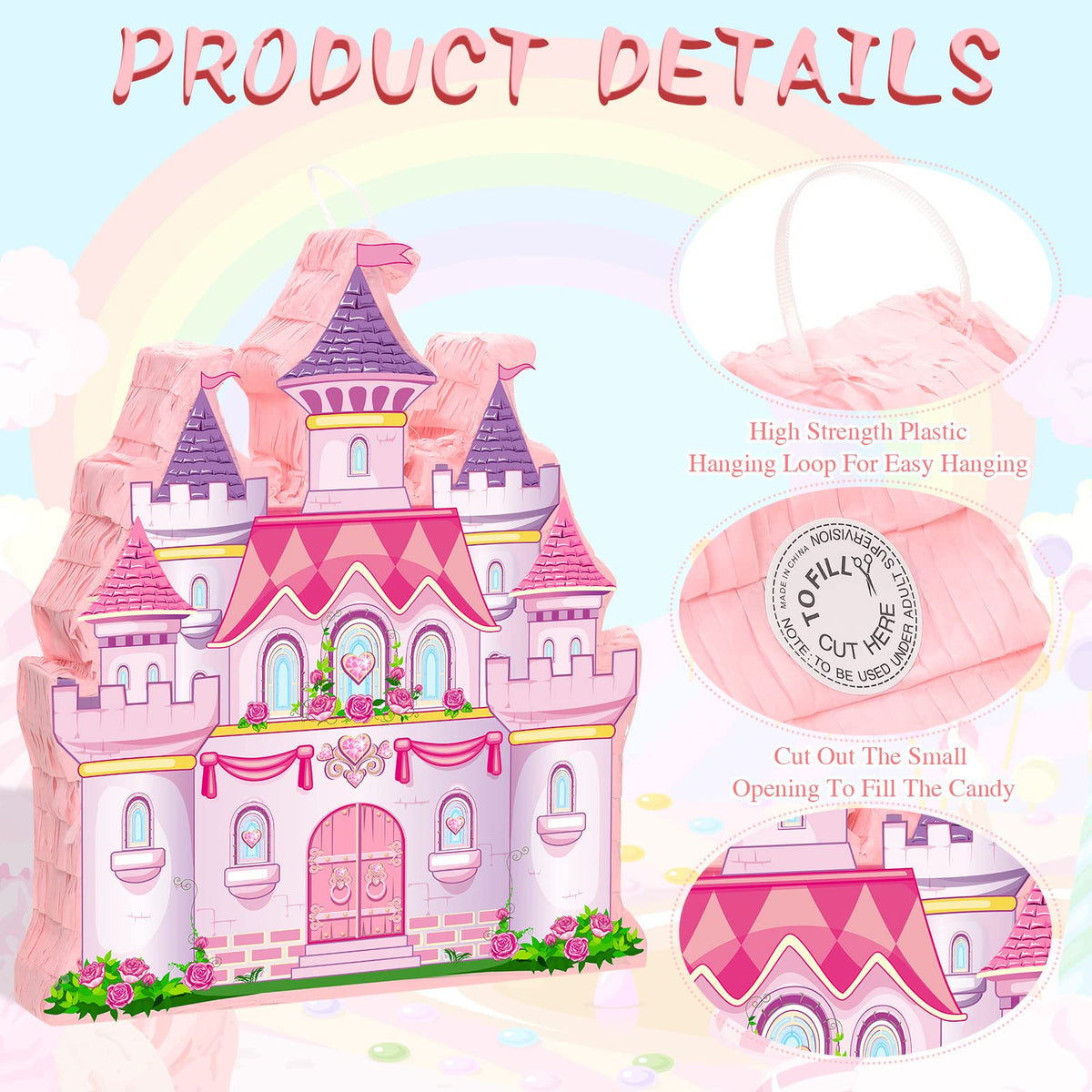 Threan blindfold mask pink included for playful party games