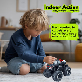Threeking Monster Truck durability closeup highlights rugged design