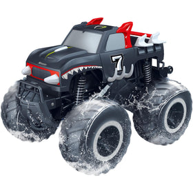 Threeking Monster Truck waterproof body ready for splashy outdoor adventures