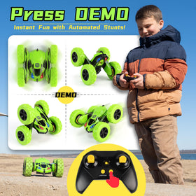 Threeking RC car with breathing lights for eye-catching fun.