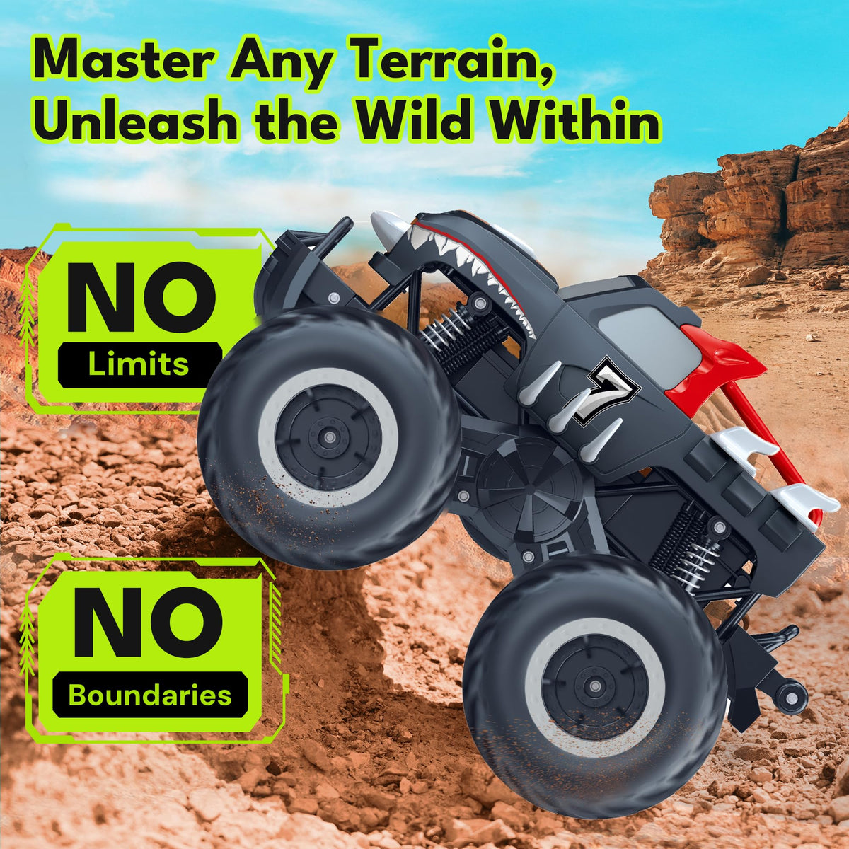 Threeking RC car 2.4GHz remote controller ensures smooth, interference-free racing