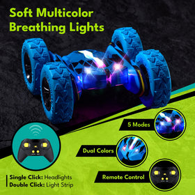 Threeking RC stunt car two-button remote for quick stunts