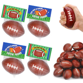 Thremhoo 24-pack football stress balls perfect for party favors and prize boxes.