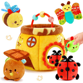 Thremhoo beehive toy set with numbers and ABC for early learning and exploration