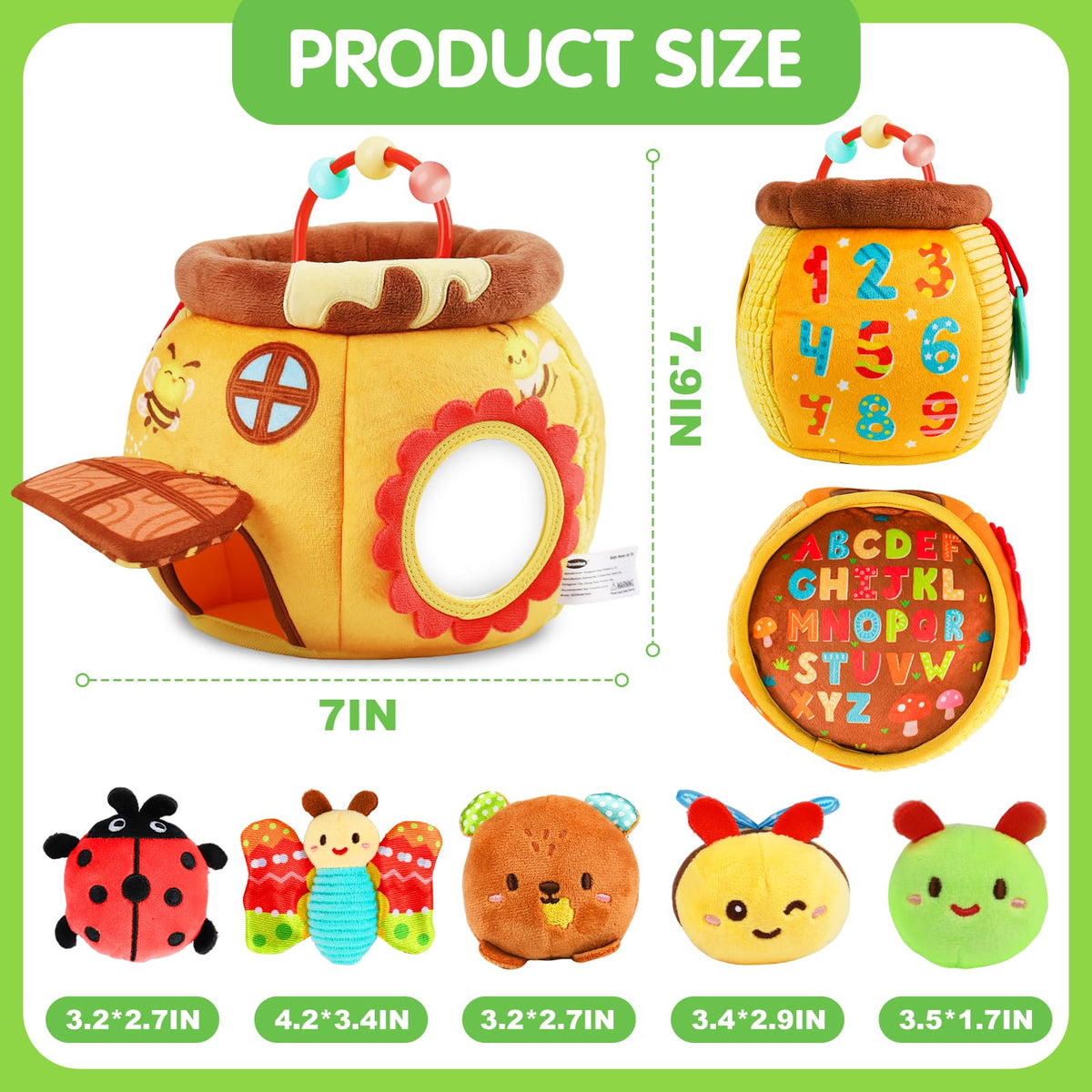 Thremhoo rattle and crinkle toy delivering gentle sound cues during play