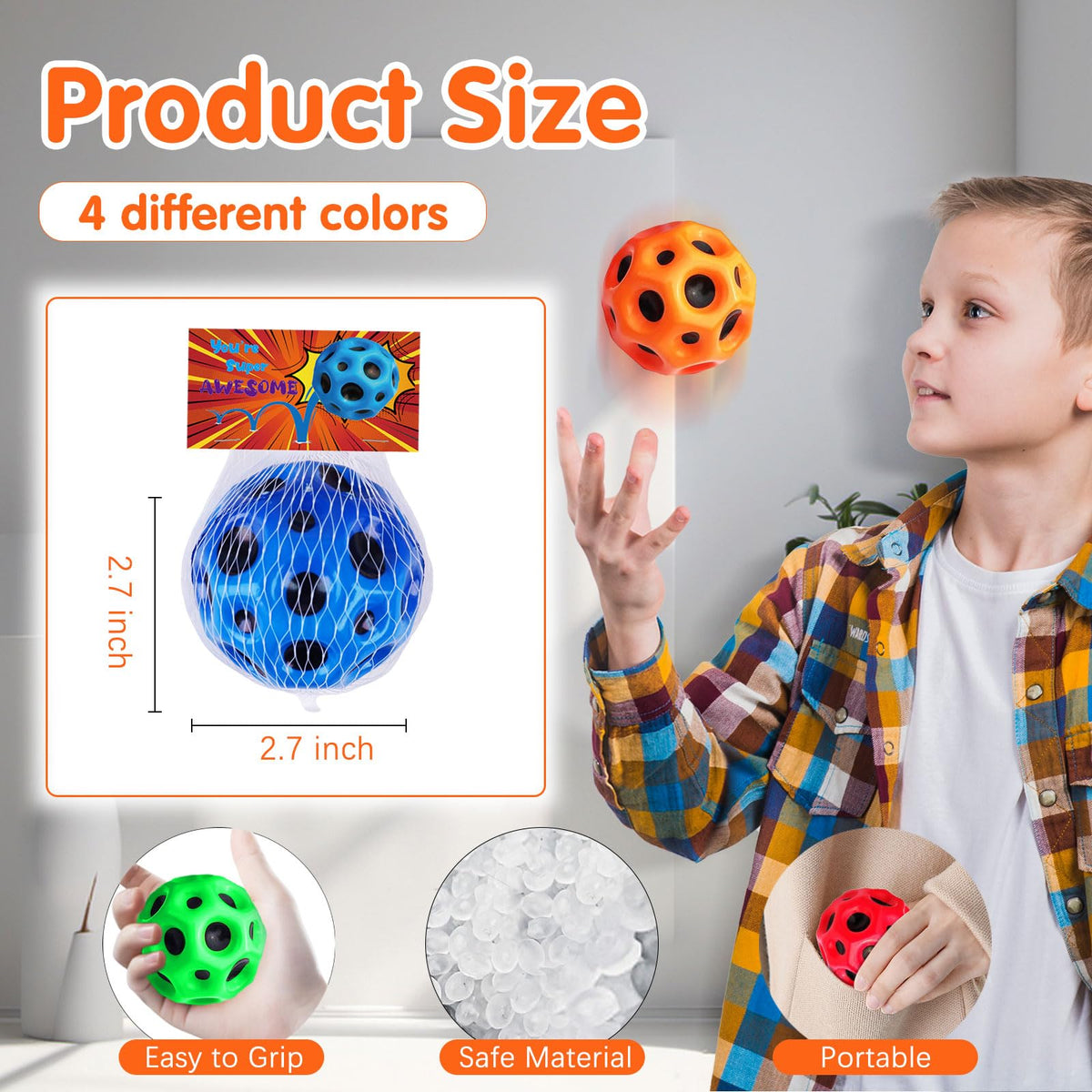 Thremhoo foam ball with extreme bounce for indoor and outdoor games.