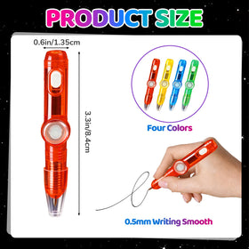 Thremhoo glow fidget spinner pen blue, glowing light-up feature