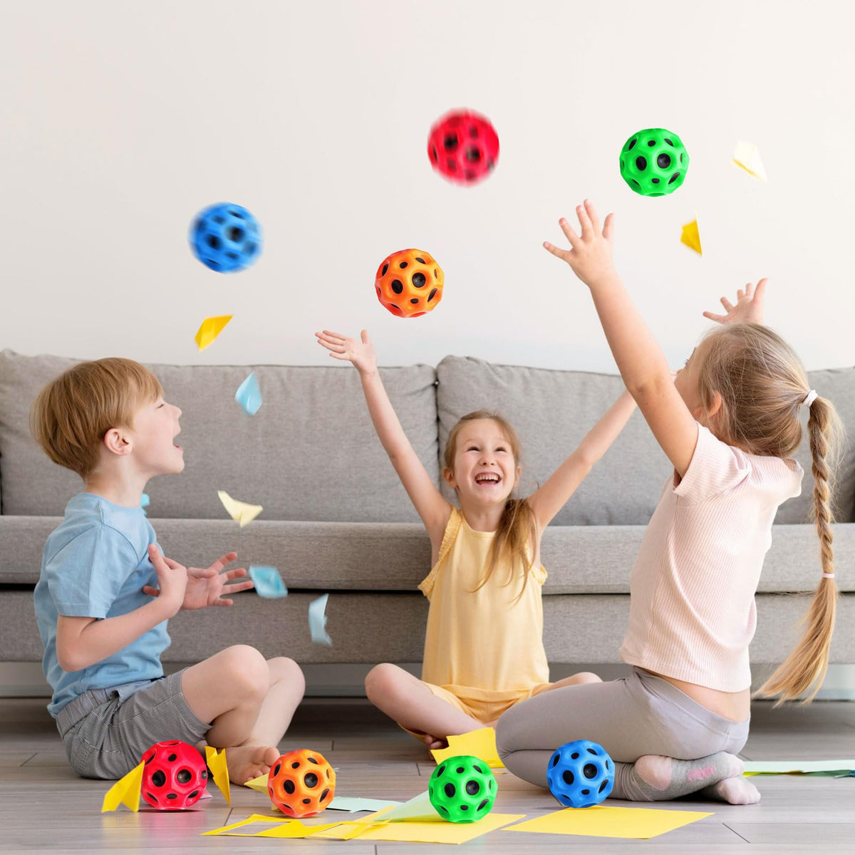 Thremhoo lightweight PU ball is safe for kids and easy to carry.