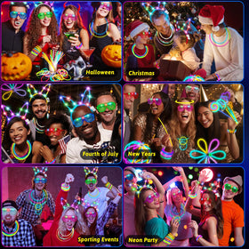 Thremhoo neon glow accessories headbands for festive night events