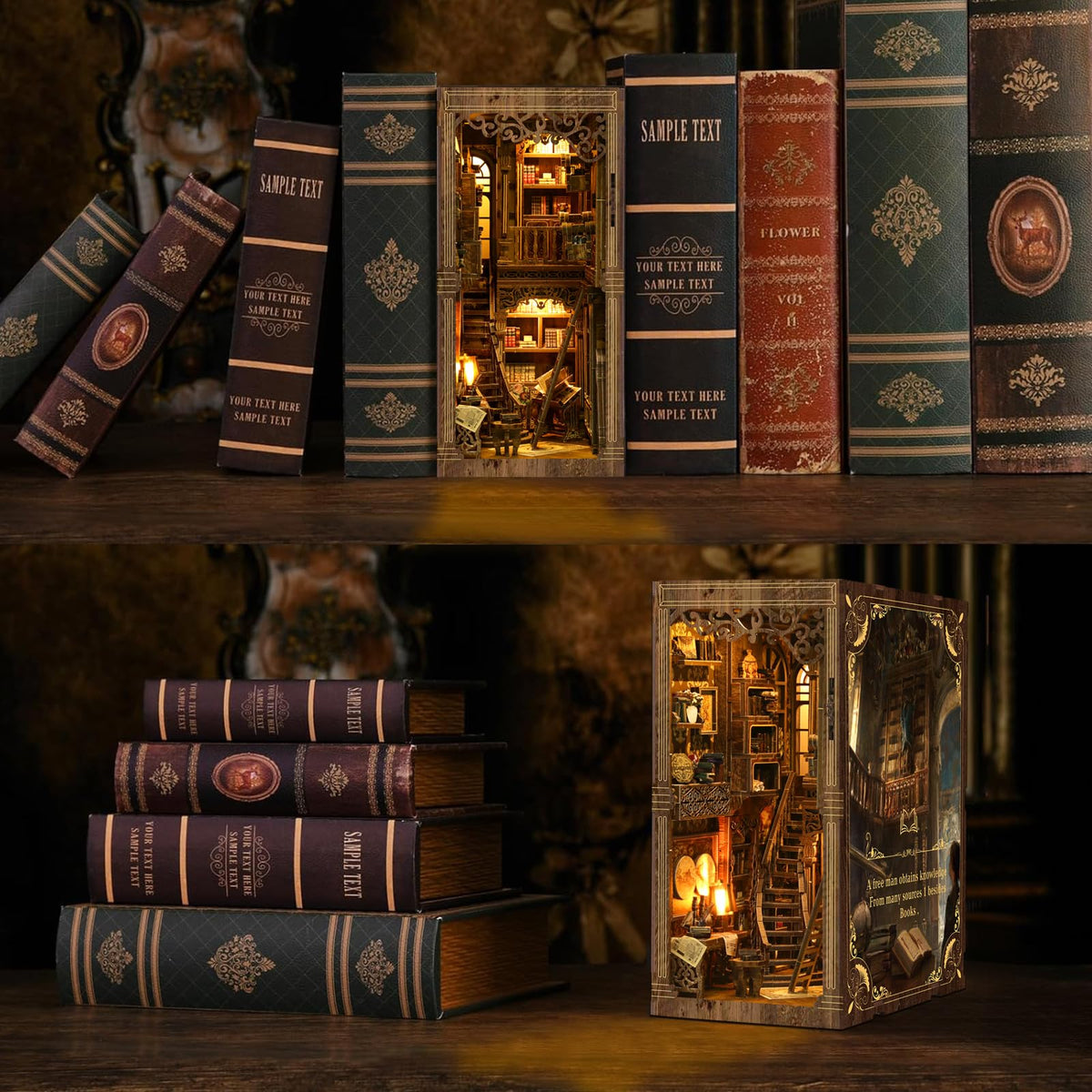 THRIVINGIVAN Book Nook Kit gift idea for adult crafters and book lovers