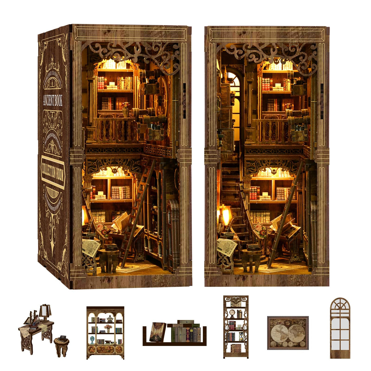 THRIVINGIVAN Book Nook Kit premium materials ensuring durable build