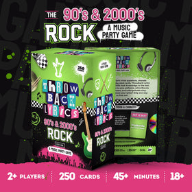 Throwback Lyrics gift-ready packaging for a nostalgic party.