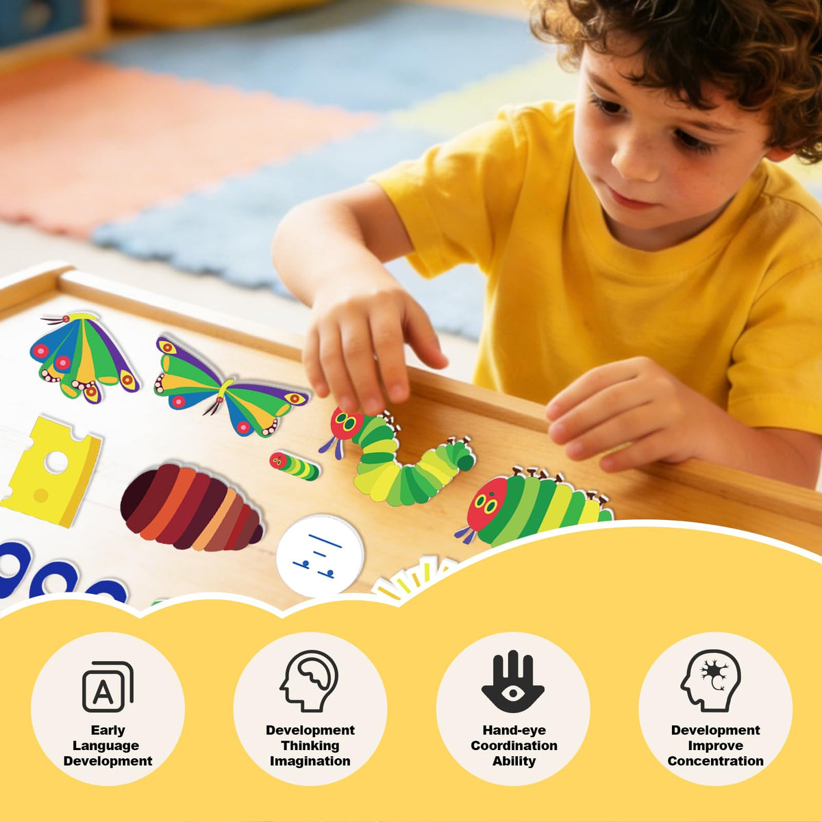 Thryvomniq small-hands friendly material easy for toddlers to handle and reposition