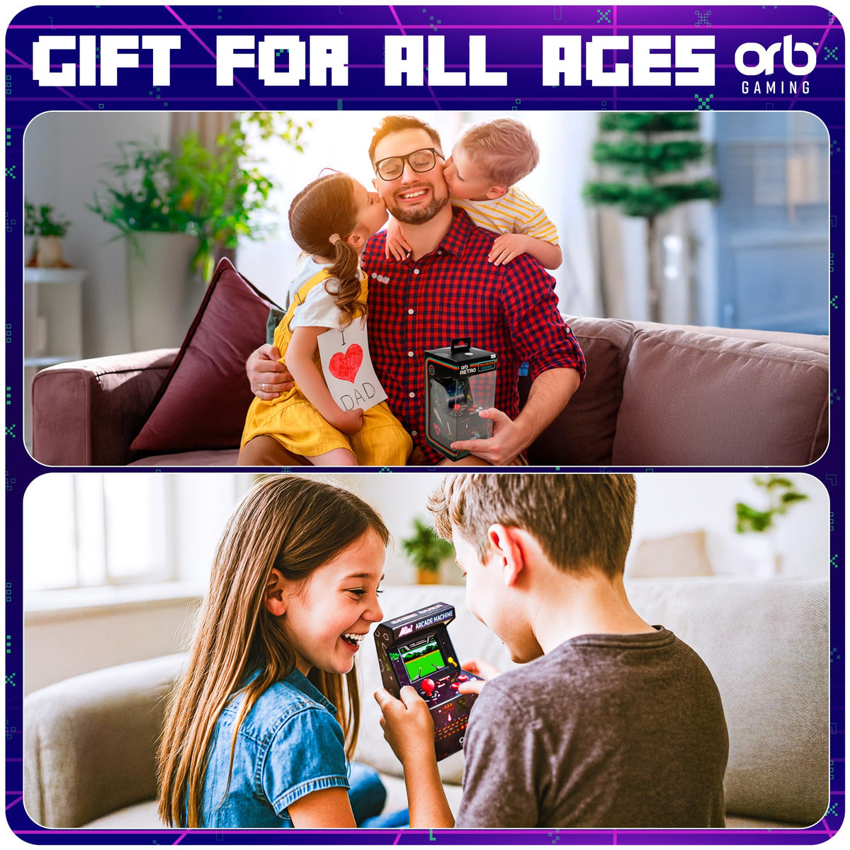 Thumbs Up travel-compact arcade ready for on-the-go entertainment.