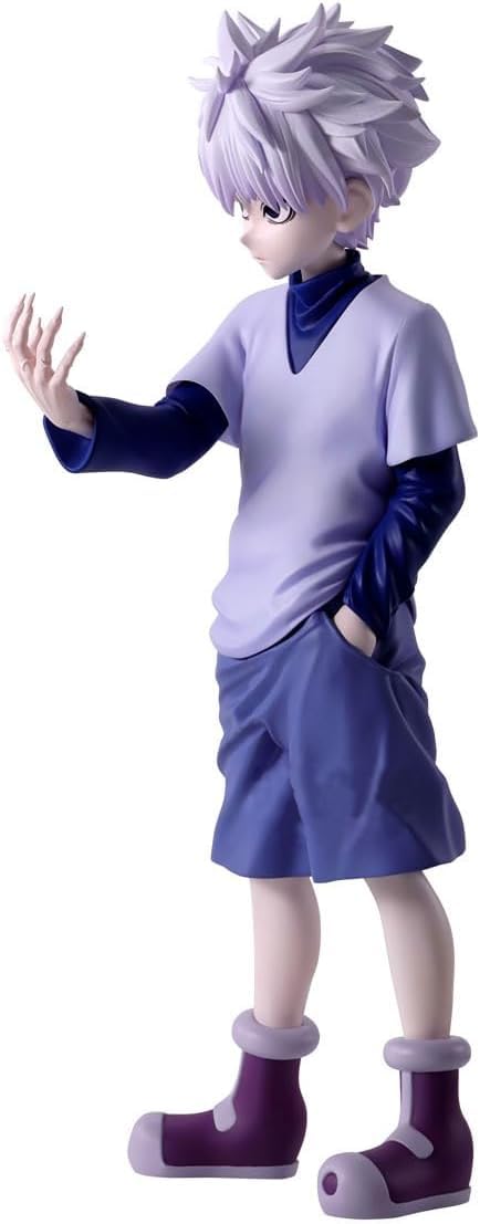 Thunder Tech Killua Grandista figure action pose with display base for dynamic setups.