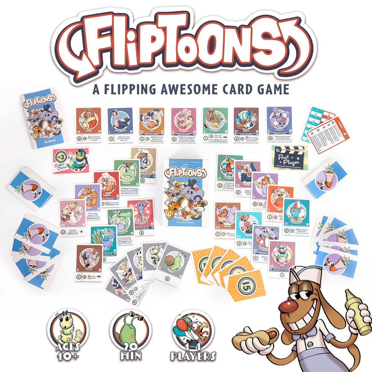 FlipToons tabletop play shows compact setup for quick sessions.