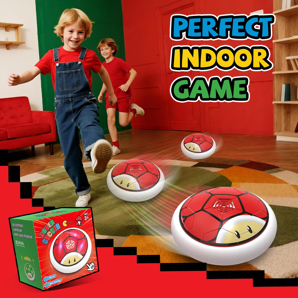 Thusine hover soccer ball makes a thoughtful gift for kids aged 5 to 12.