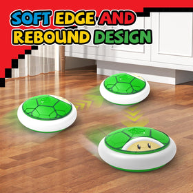 Thusine hover soccer ball LED glow enhances dim room play.