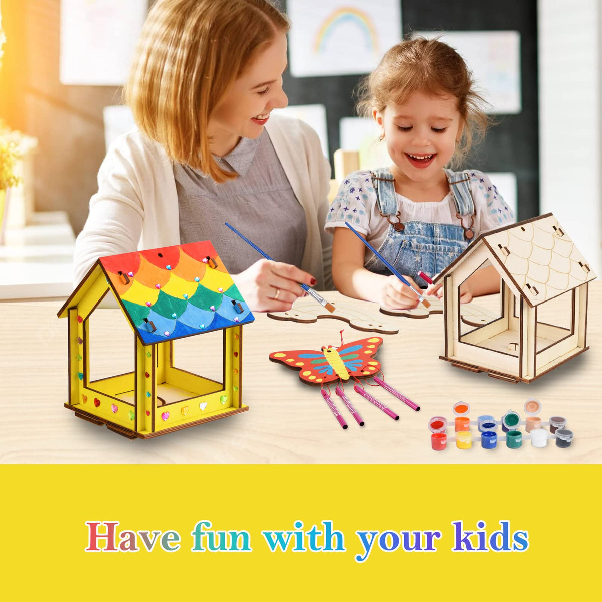 THWAS-LIGHT child craft painting activity outdoors
