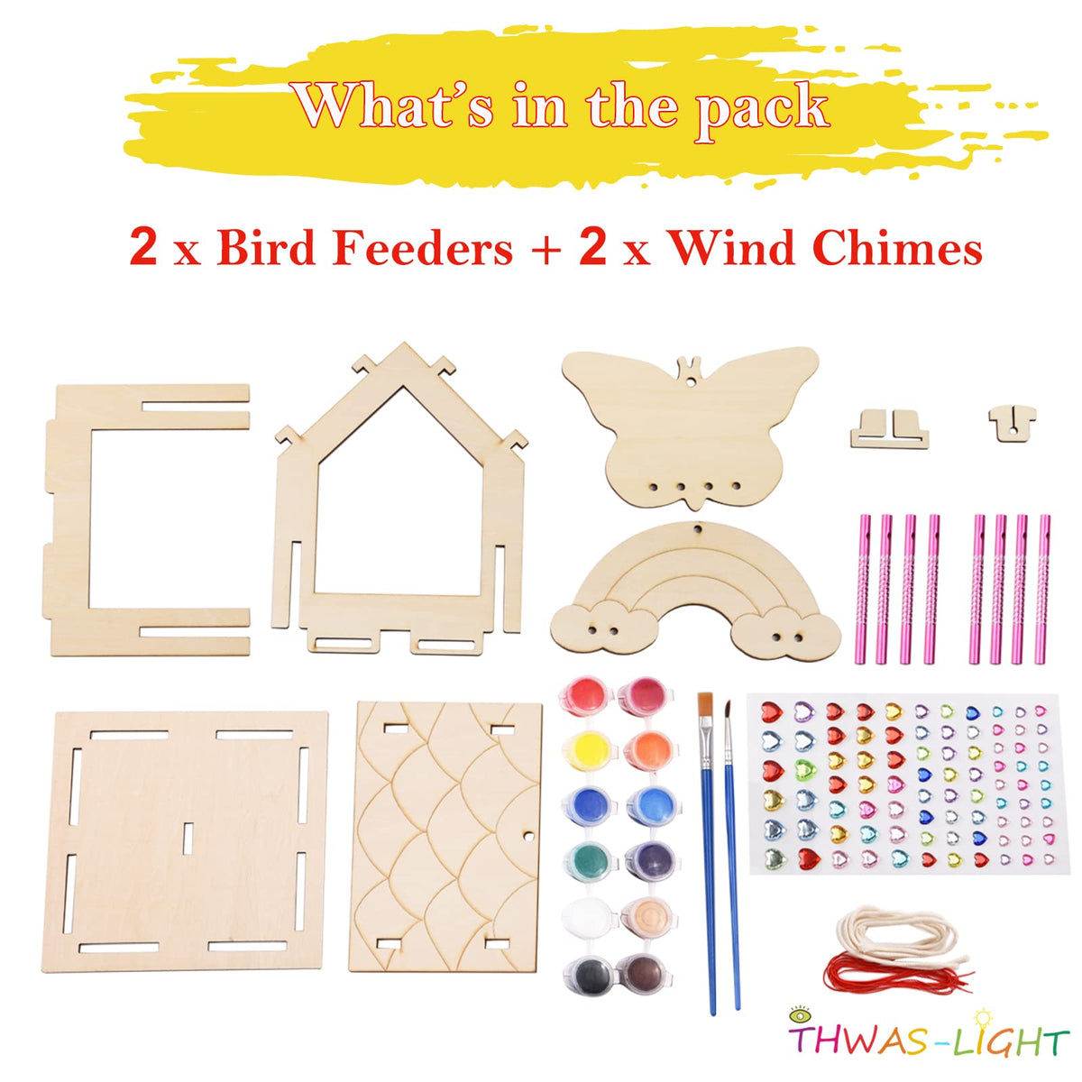 THWAS-LIGHT outdoor bird garden craft kit kids love