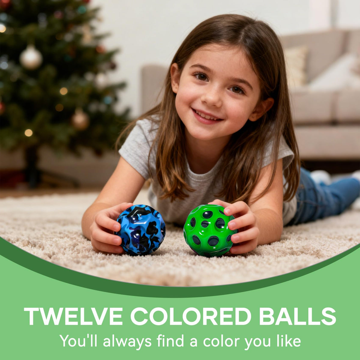 THWJLKK Moon Bouncy Ball, vibrant colors for easy visibility during high bounce sessions.