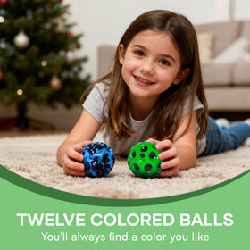 THWJLKK Moon Bouncy Ball, vibrant colors for easy visibility during high bounce sessions.