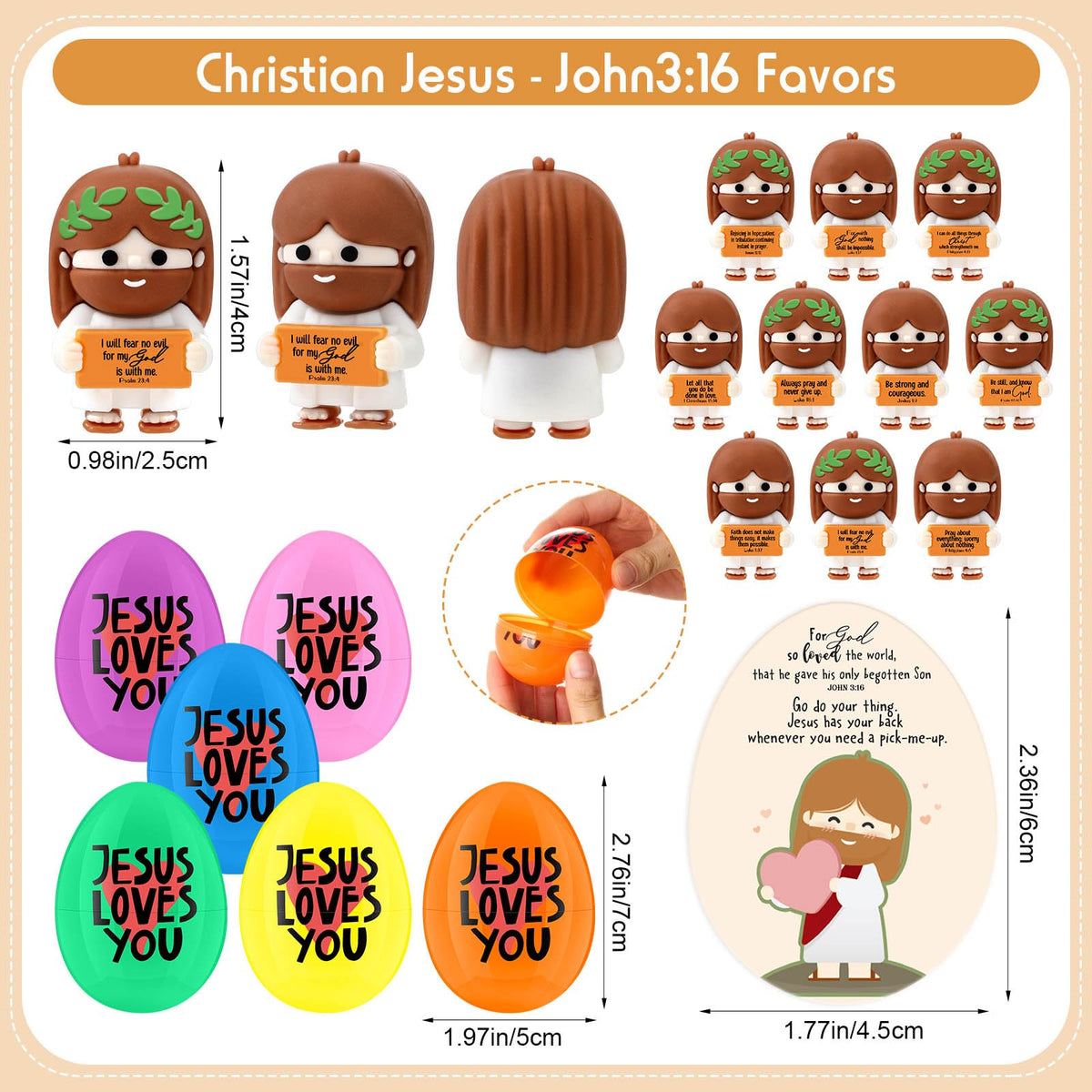 Thyle Bible verse cards in egg shapes for Easter activities and inspiration.