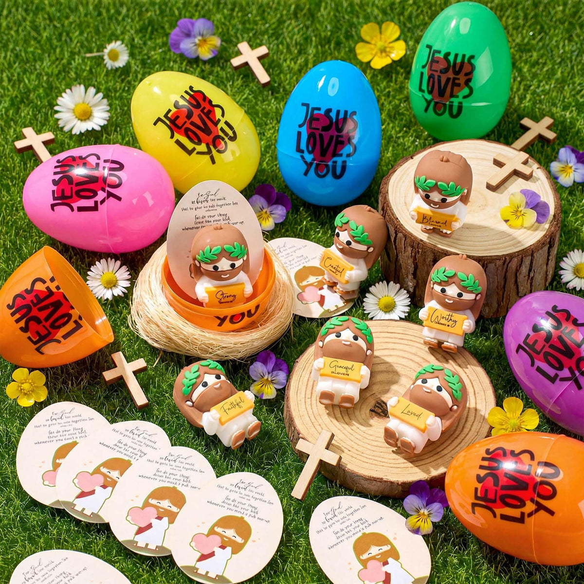 Thyle multicolor Easter eggs add vibrant color to hunts and décor.