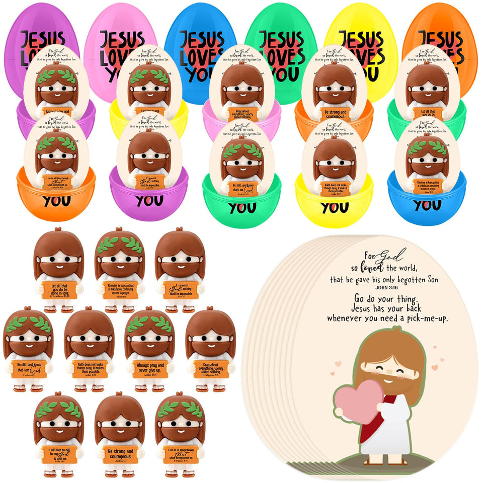 Thyle mini Jesus figurines for Easter set, gifts and classroom storytelling.