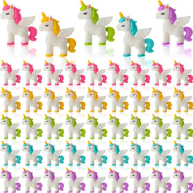 Thyle mini unicorn figurines with wings serve as cake toppers and terrarium accents.
