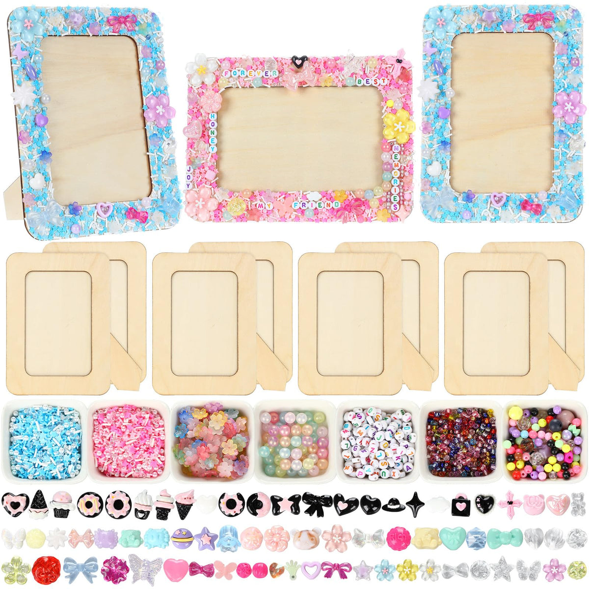 Thyle mosaic frame kit box with tools and beads for creative projects
