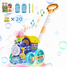 TI-TOO bubble train with light in action for outdoor and indoor play