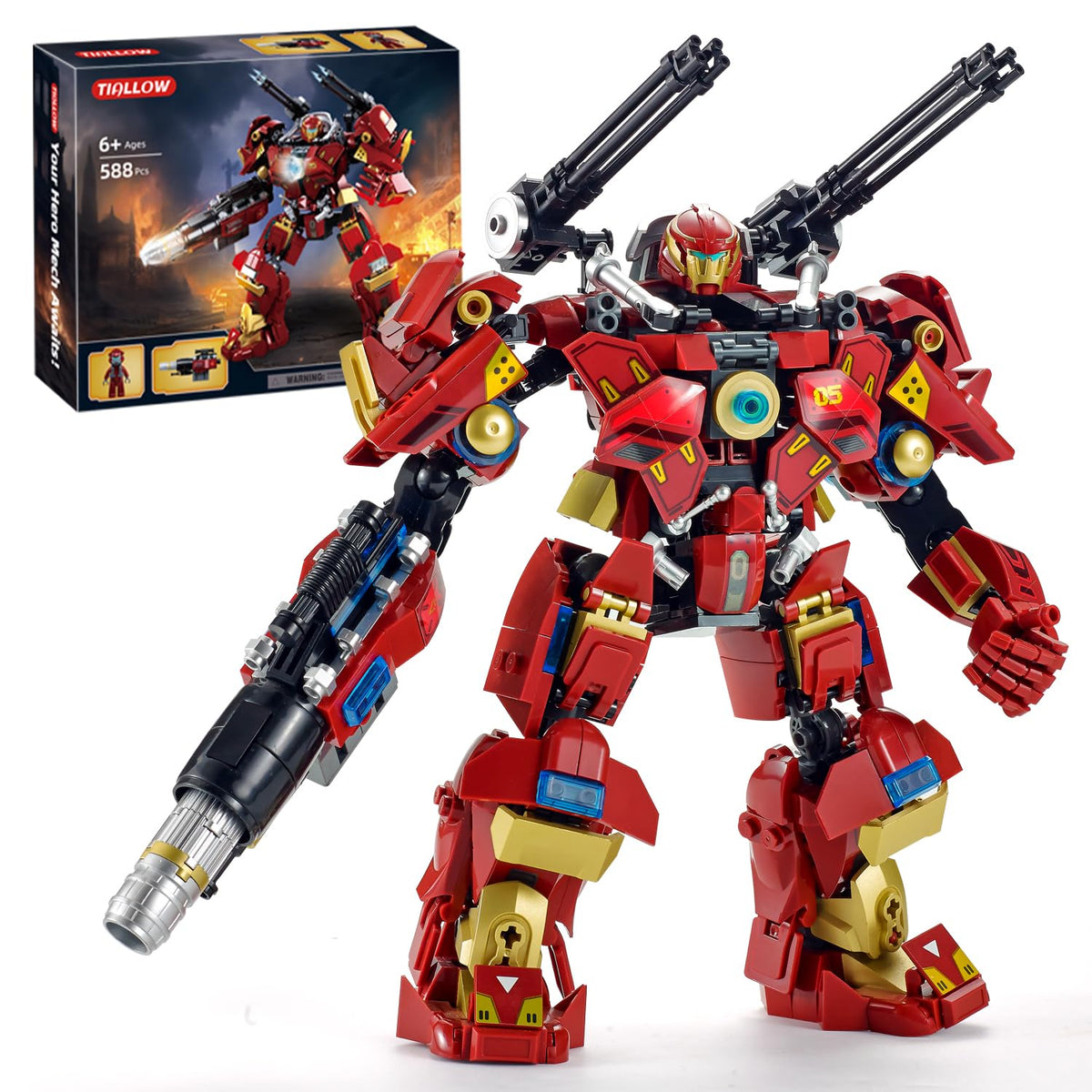 TIALLOW City Iron Warrior mecha build with promise of dynamic pose and play