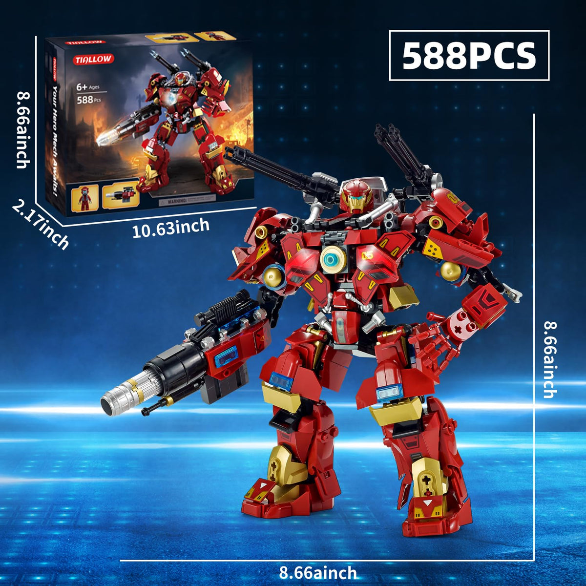TIALLOW City Iron Warrior packaging view showing complete kit
