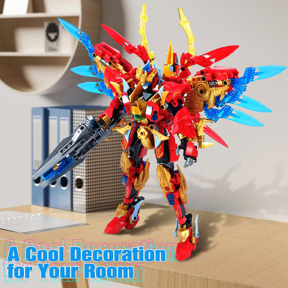 TIALLOW Vermilion Bird transforming image highlighting 2-in-1 design.