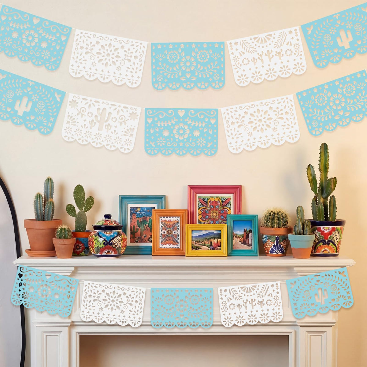 Tiamon Cielito Lindo ceiling-hung banner for versatile indoor/outdoor use