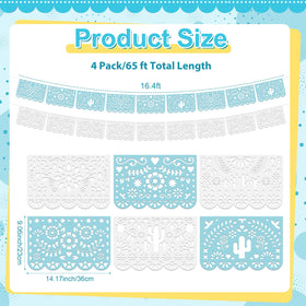Tiamon Cielito Lindo banner garland adds festive color to indoor party
