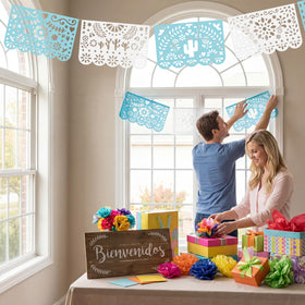 Tiamon Cielito Lindo ceiling hanging banner adds charm to indoor setup