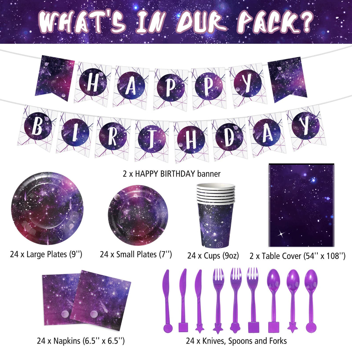 Tiamon galaxy dessert plates 7 inch ideal for cake time and snacks.
