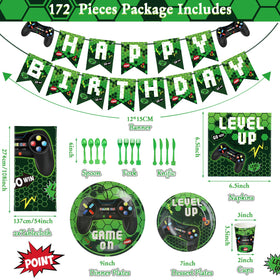 Tiamon video game tablecloth green protects tables while adding theme