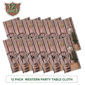 Tiamon wooden-house rustic motif brings vintage Western charm.