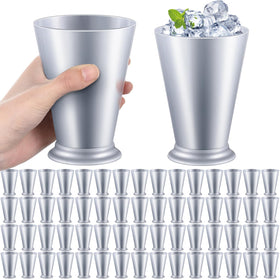 Tiangrid mint julep cups silver 10oz capacity for festive party service.