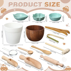 Tiangrid rolling pin supports precise finger movements during pretend kitchen activities.
