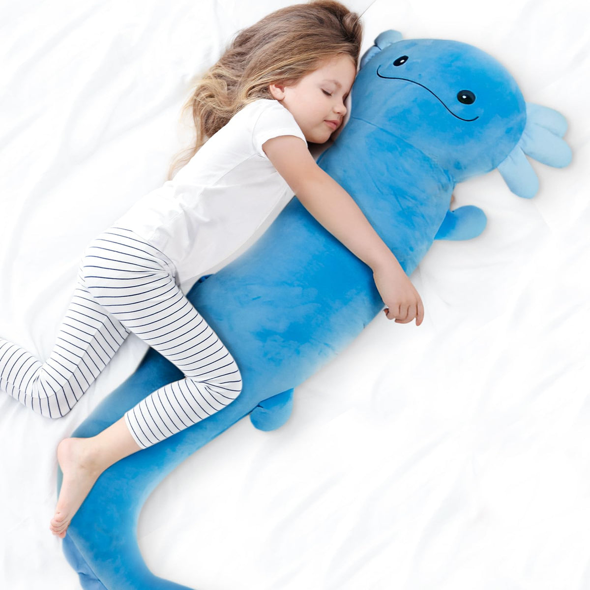 Tianmihou giant axolotl plush 120cm for cozy hugs.