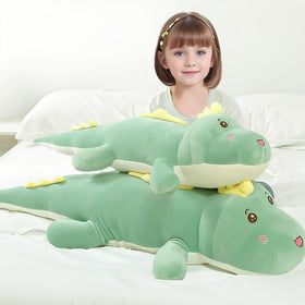 Tianmihou giant dinosaur plush rolled for snuggling as a body pillow