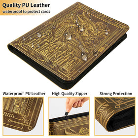 TIANREN 3D PU leather cover with dragon-castle design for unique display