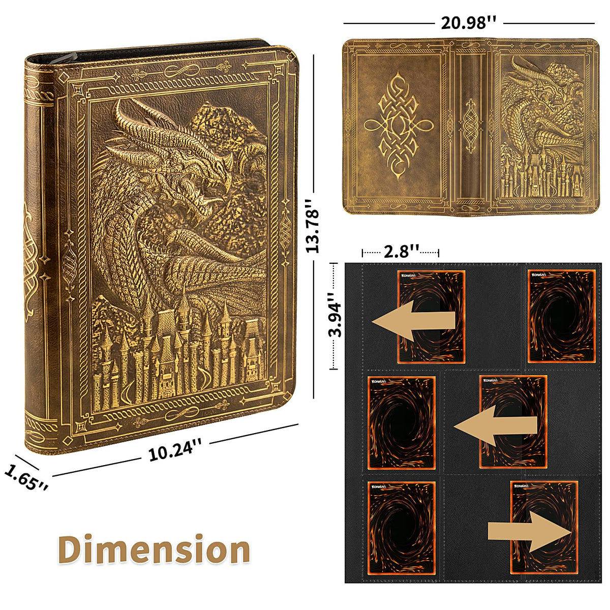 TIANREN soft interior reduces scratches on stored cards