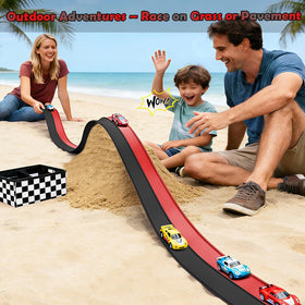 TIANYAO kids enjoy imaginative play with bendable track layouts.