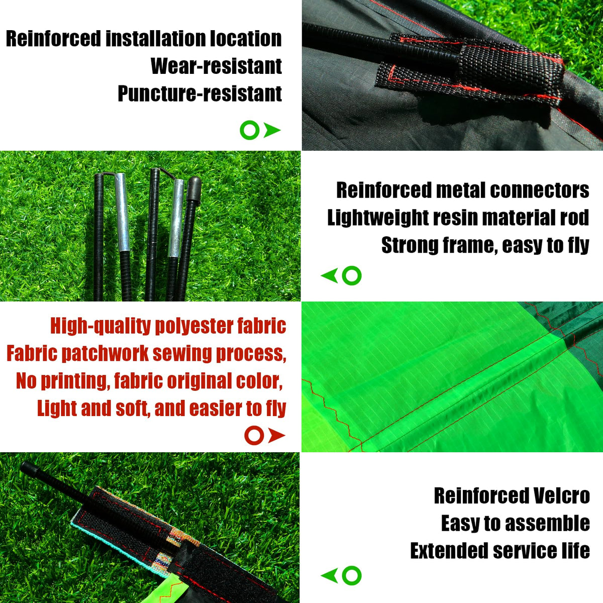 TianYueFly kite uses durable materials and resin rods for lasting performance.